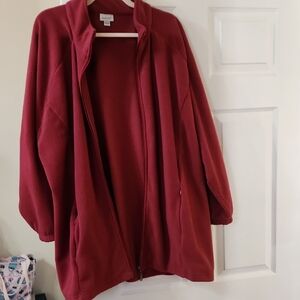 Avenue Mauve Fleece Jacket In Great Condition
